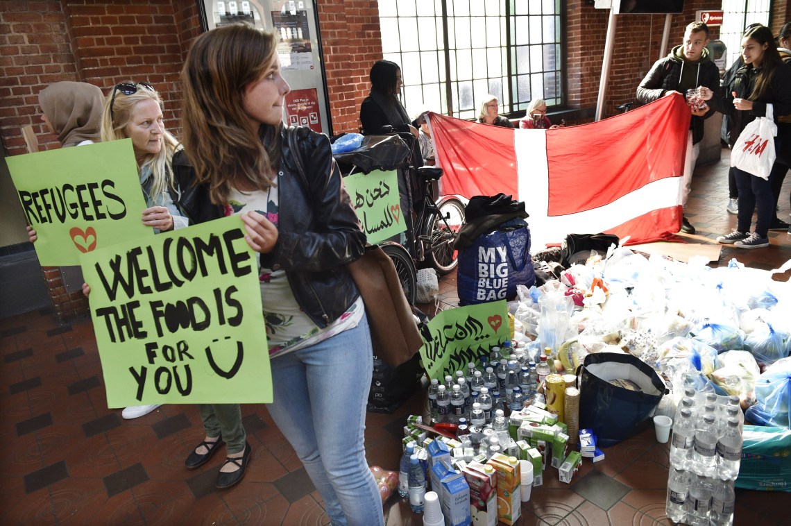 Flygtninge på Hovedbanegården